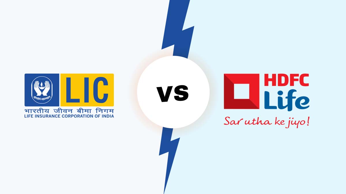 Image of LIC vs HDFC Life Insurance Comparison {Y}