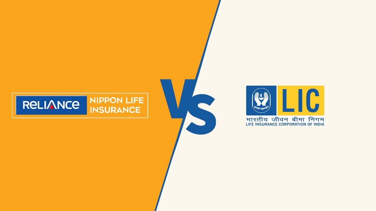 Image of Reliance Nippon vs LIC Life Insurance Comparison {Y}