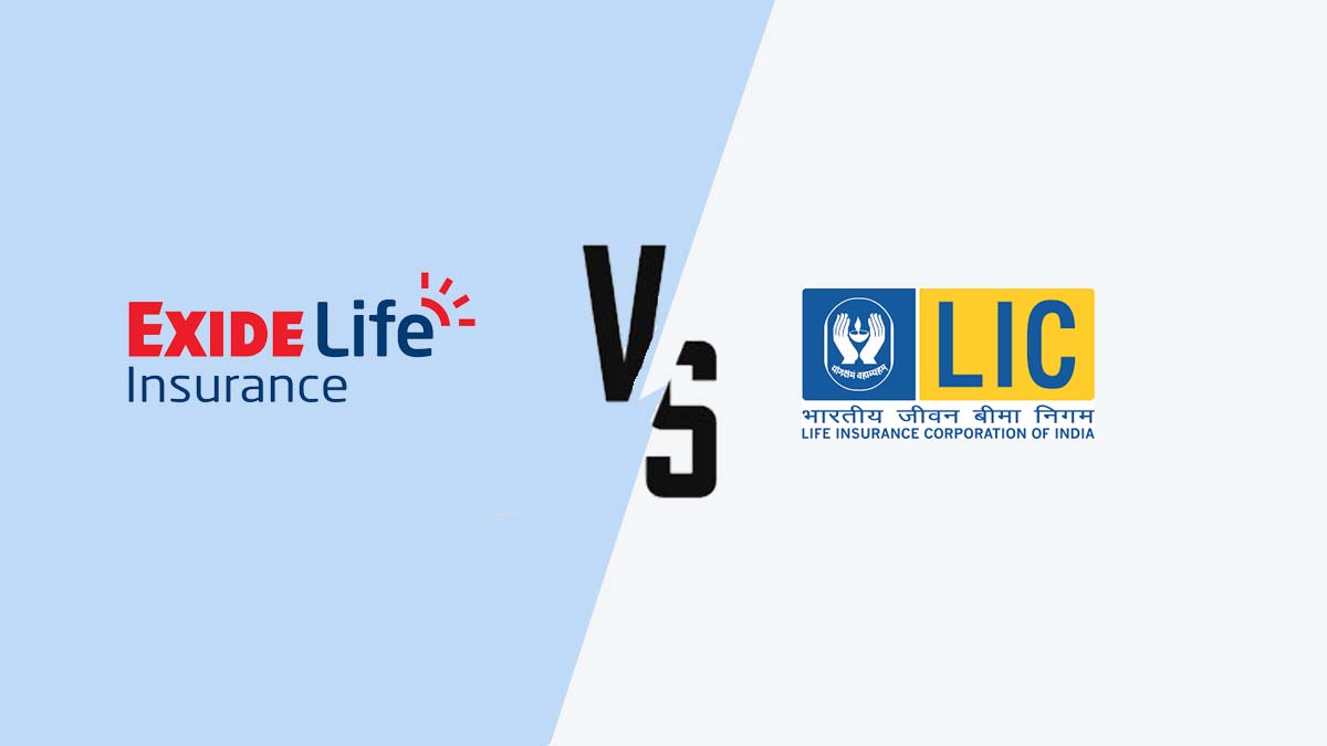 Image of Exide vs LIC Life Insurance Comparison {Y}
