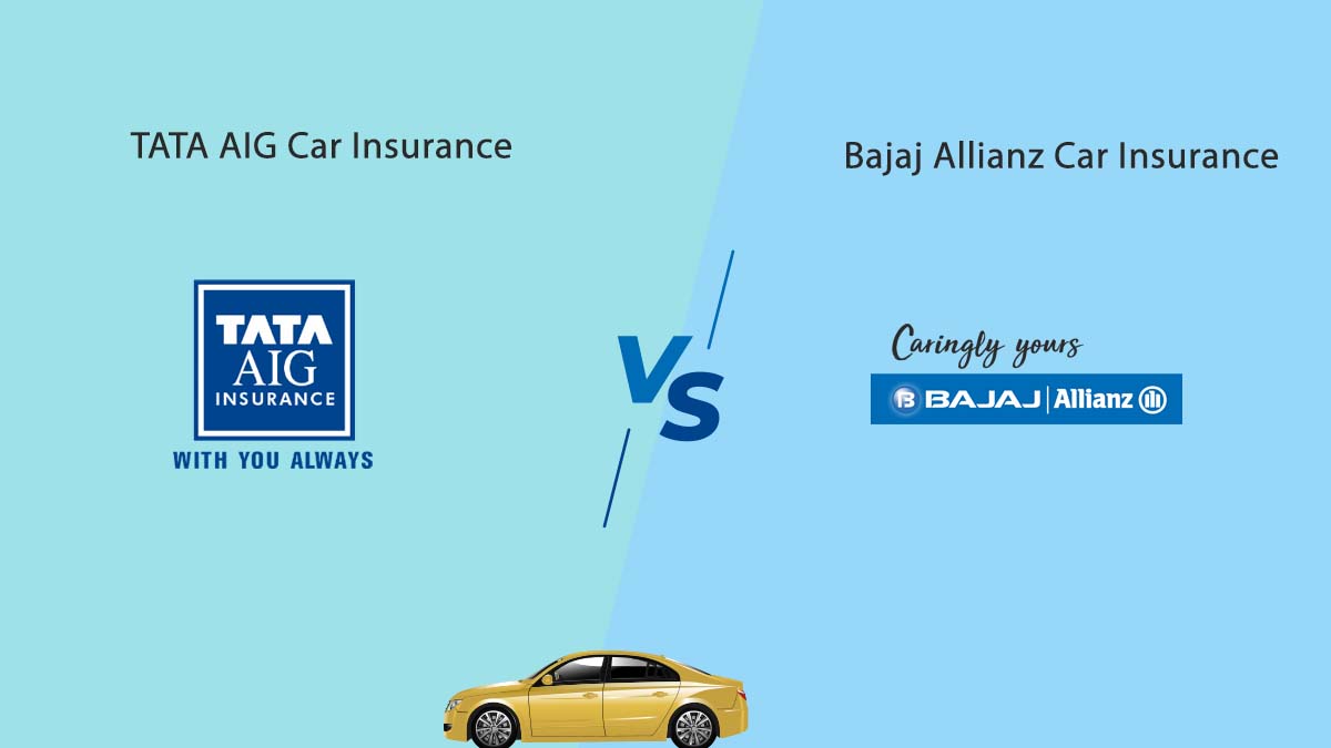 Image of TATA AIG Vs Bajaj Allianz Car Insurance Comparison {Y}