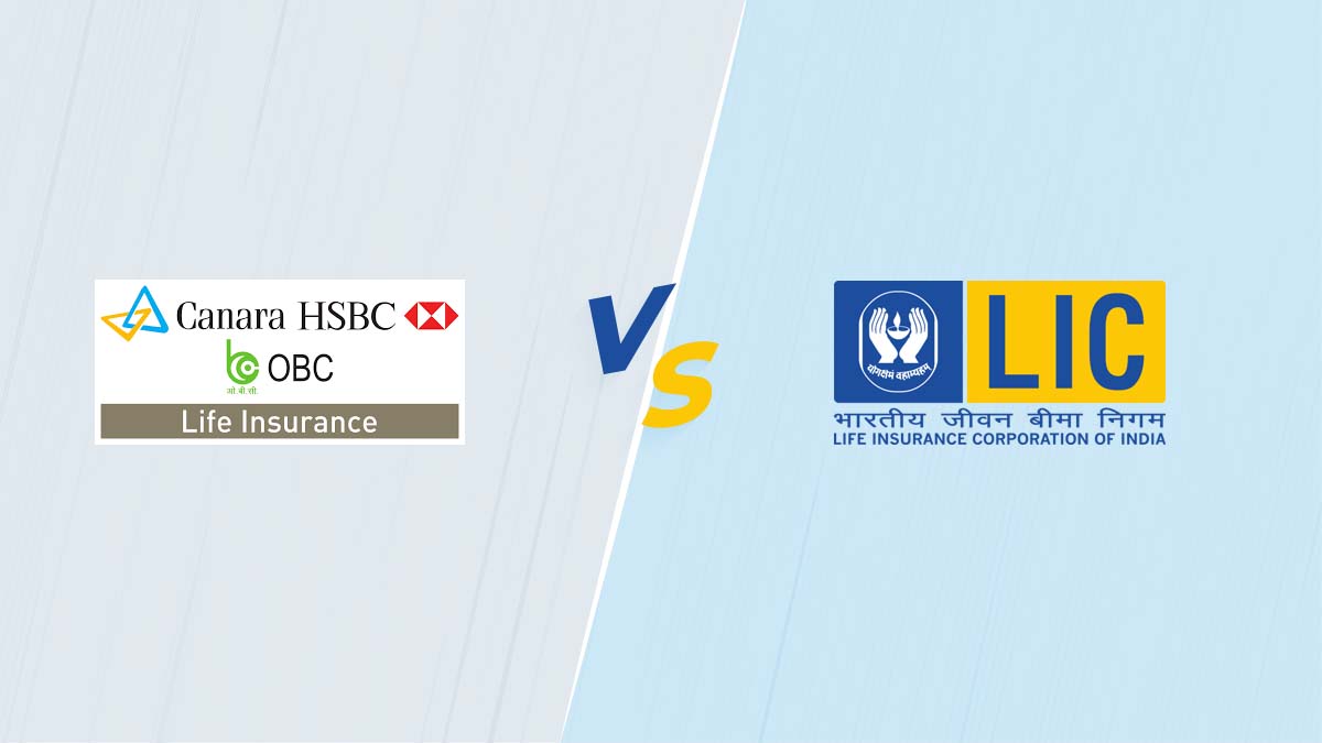 Image of Canara HSBC OBC Vs LIC Life Insurance Comparison {Y}