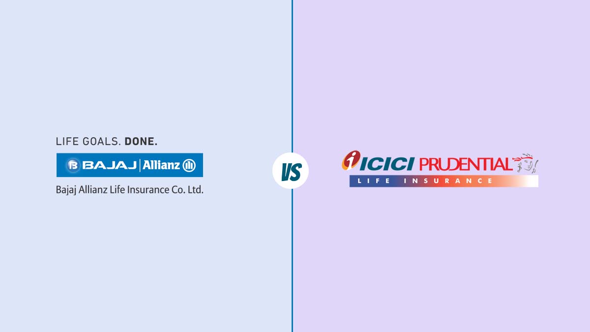 Image of Bajaj Allianz Vs ICICI Prudential Life Insurance Comparison {Y}