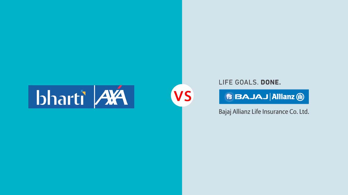 Image of Bharti AXA Vs Bajaj Allianz Life Insurance Comparison {Y}