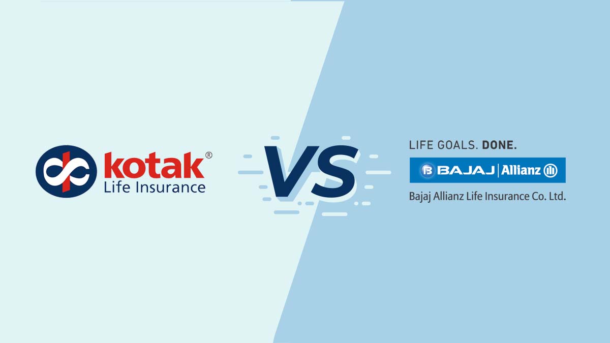 Image of Kotak Mahindra Vs Bajaj Allianz Life Insurance Comparison {Y}