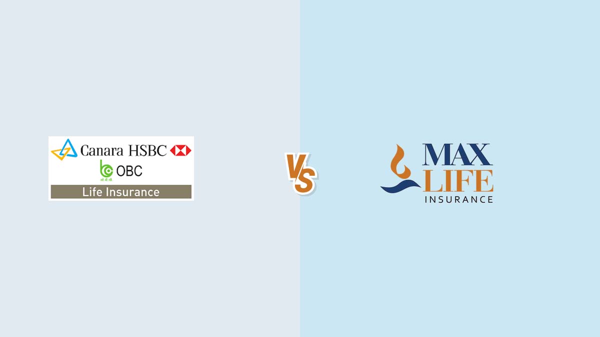 Image of Canara HSBC OBC Vs Max Life Insurance Comparison {Y}