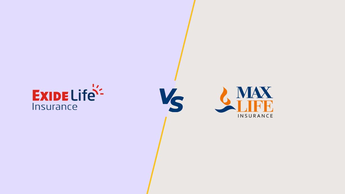 Image of Exide vs Max Life Insurance Comparison {Y}