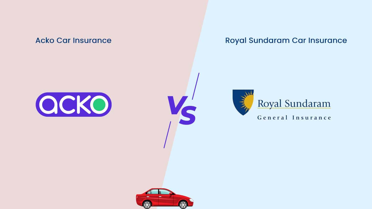 Image of Acko Vs Royal Sundaram Car Insurance Comparison {Y}