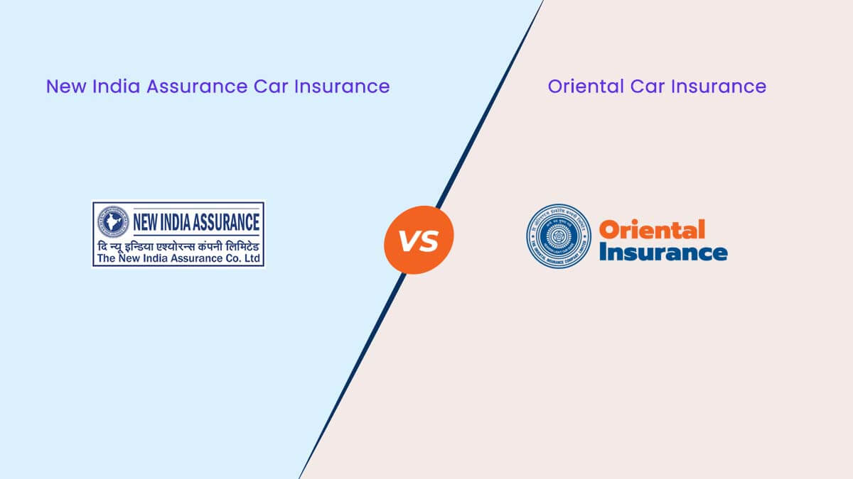 Image of New India Assurance Vs Oriental Car Insurance Comparison {Y}