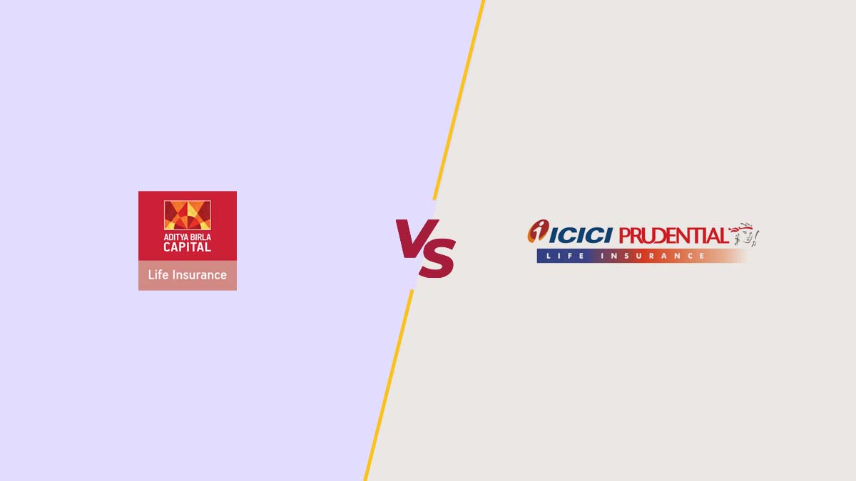 Image of Aditya Birla Sun Vs ICICI Prudential Life Insurance Comparison {Y}
