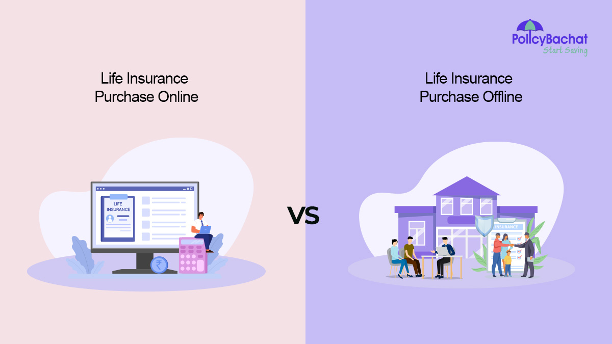 Image of Life Insurance Purchase - Online Vs Offline Comparison {Y}