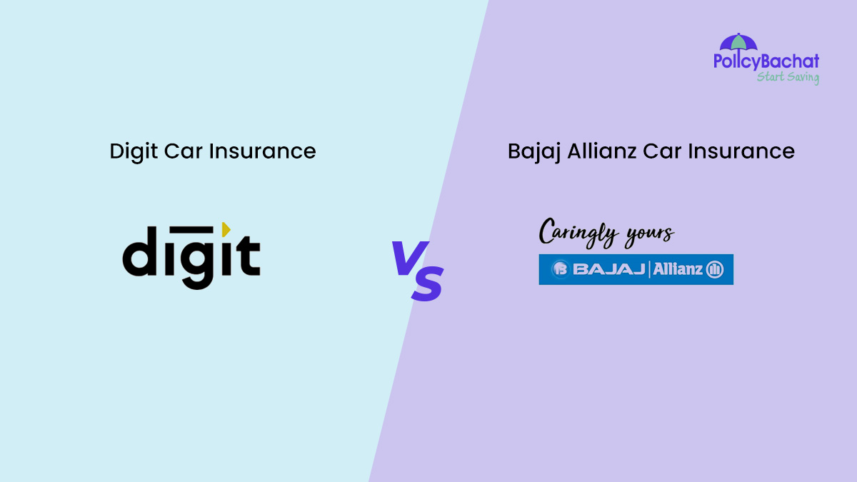 Image of Digit vs Bajaj Allianz Car Insurance Comparison {Y}