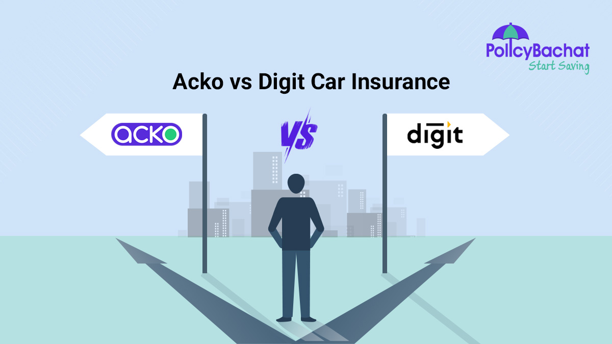 Image of Acko vs Digit Car Insurance Comparison {Y}