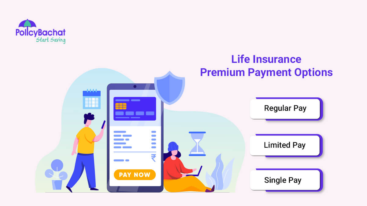 Image of Types of Life Insurance Premium Payment Options in India {Y}