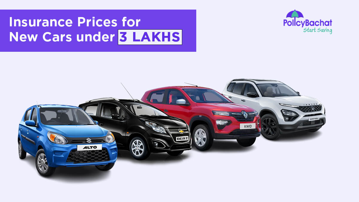 Image of Insurance Prices for New Cars under 3 Lakhs in India {Y}