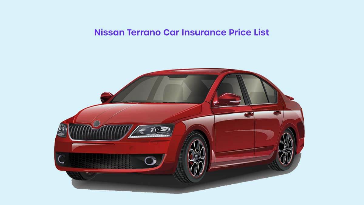 Image of Nissan Terrano Car Insurance Price List in India {Y}
