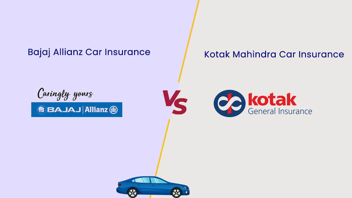 Image of Bajaj Allianz vs Kotak Mahindra Car Insurance Comparison {Y}