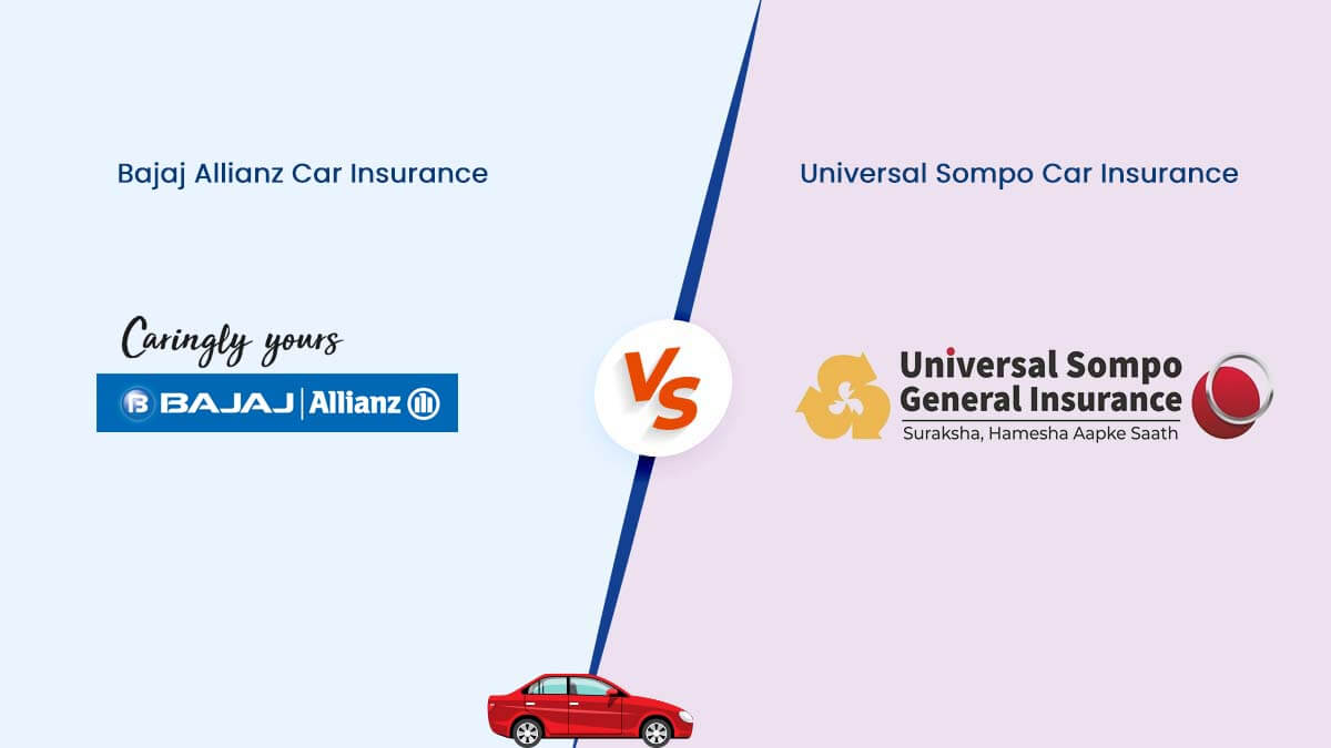 Image of Bajaj Allianz vs Universal Sompo Car Insurance Comparison {Y}