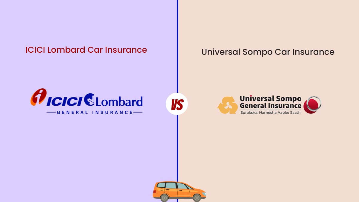 Image of ICICI Lombard vs Universal Sompo Car Insurance Comparison {Y}
