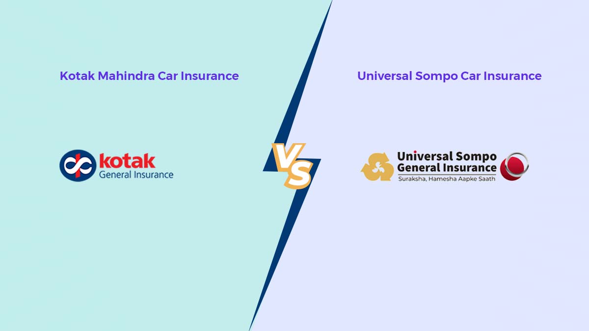 Image of Kotak Mahindra vs Universal Sompo Car Insurance Comparison {Y}