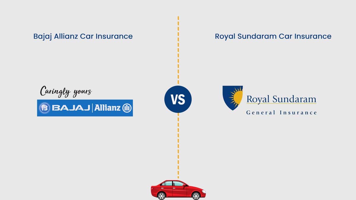 Image of Bajaj Allianz vs Royal Sundaram Car Insurance Comparison {Y}