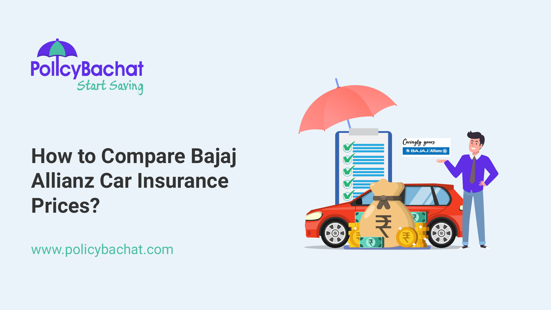 How to Compare Bajaj Allianz Car Insurance Prices? - PolicyBachat