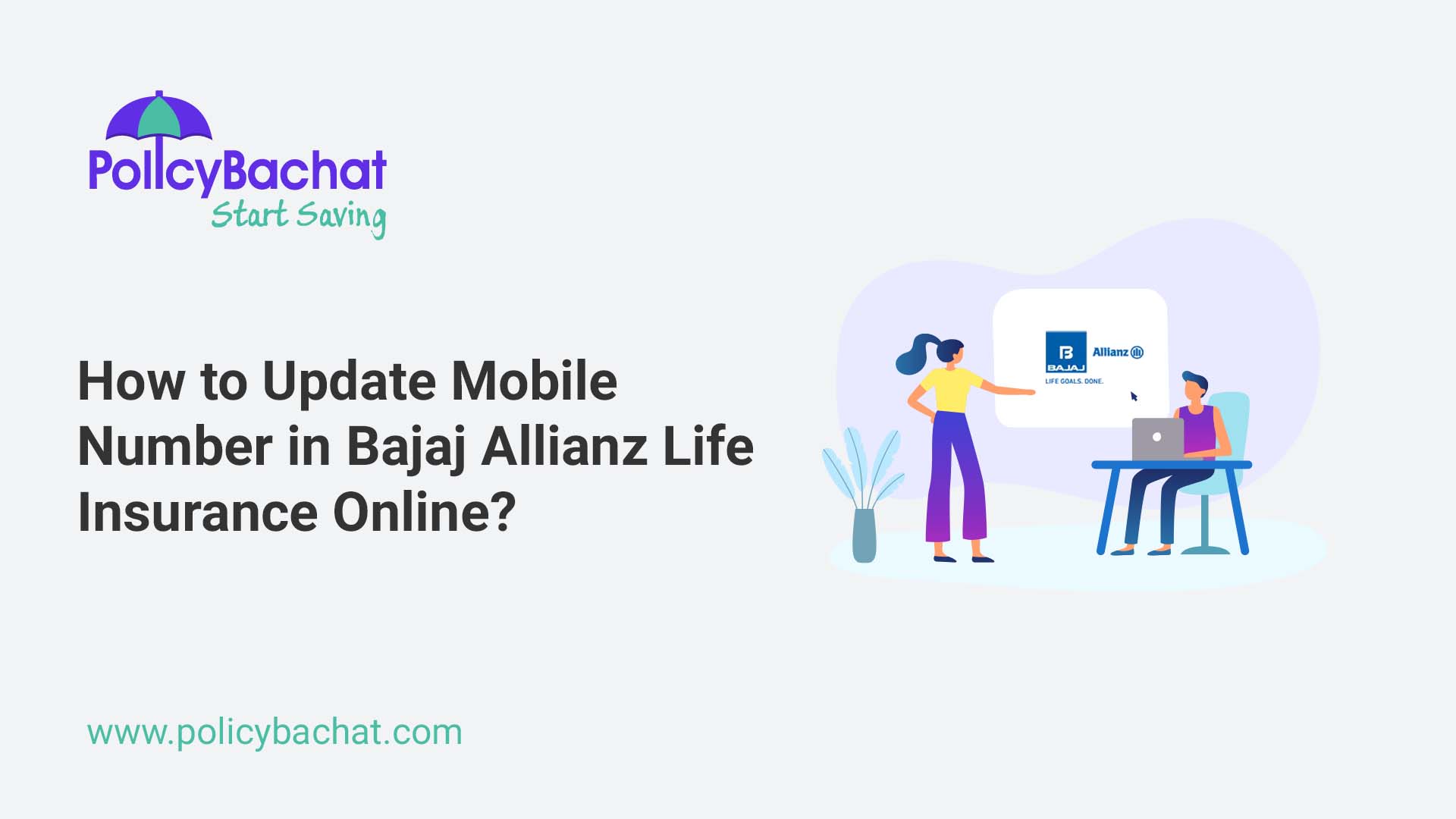 How to Update Mobile Number in Bajaj Allianz Life Insurance Online ...